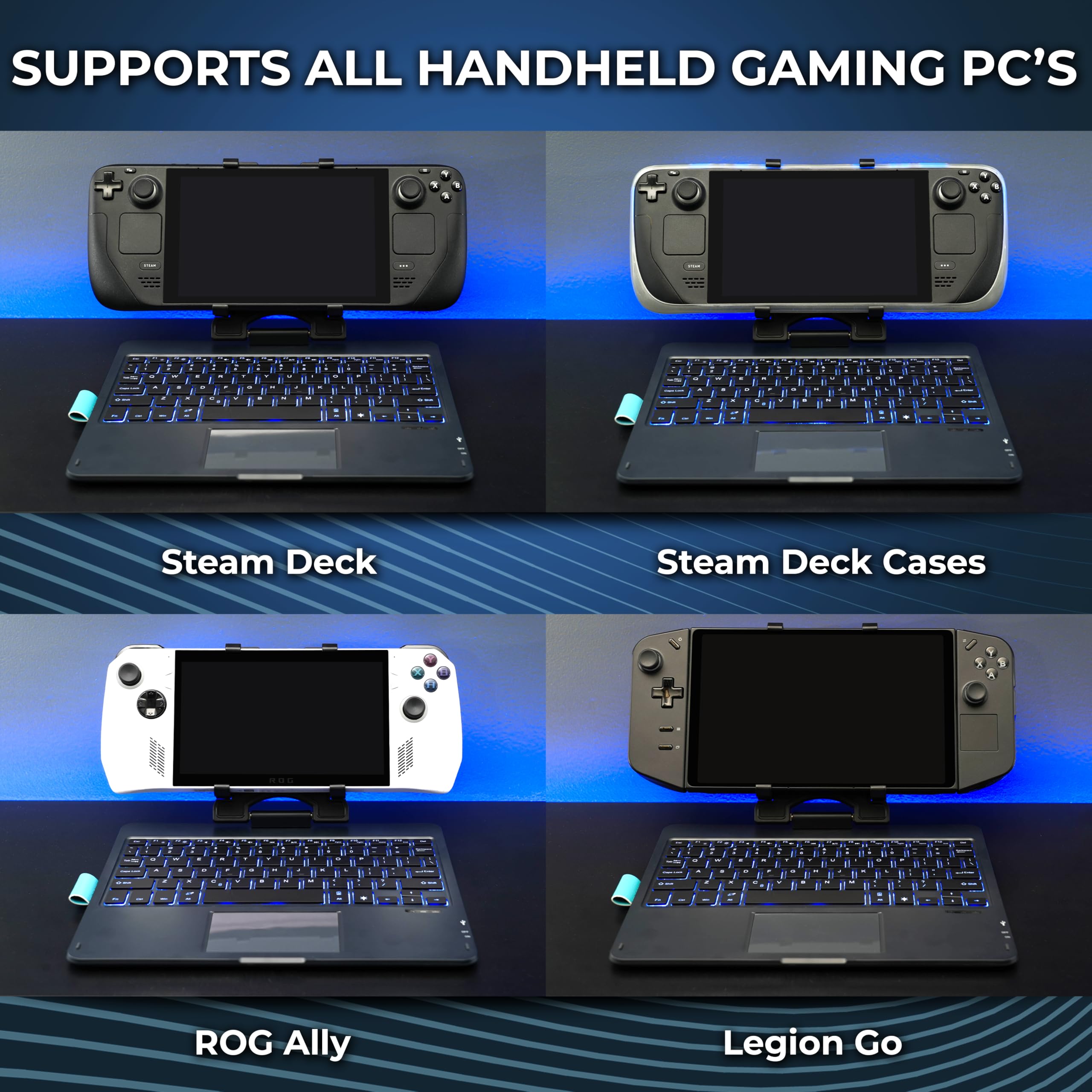 Amazon.com: Invensic DeckTop - Steam Deck Keyboard and Bluetooth